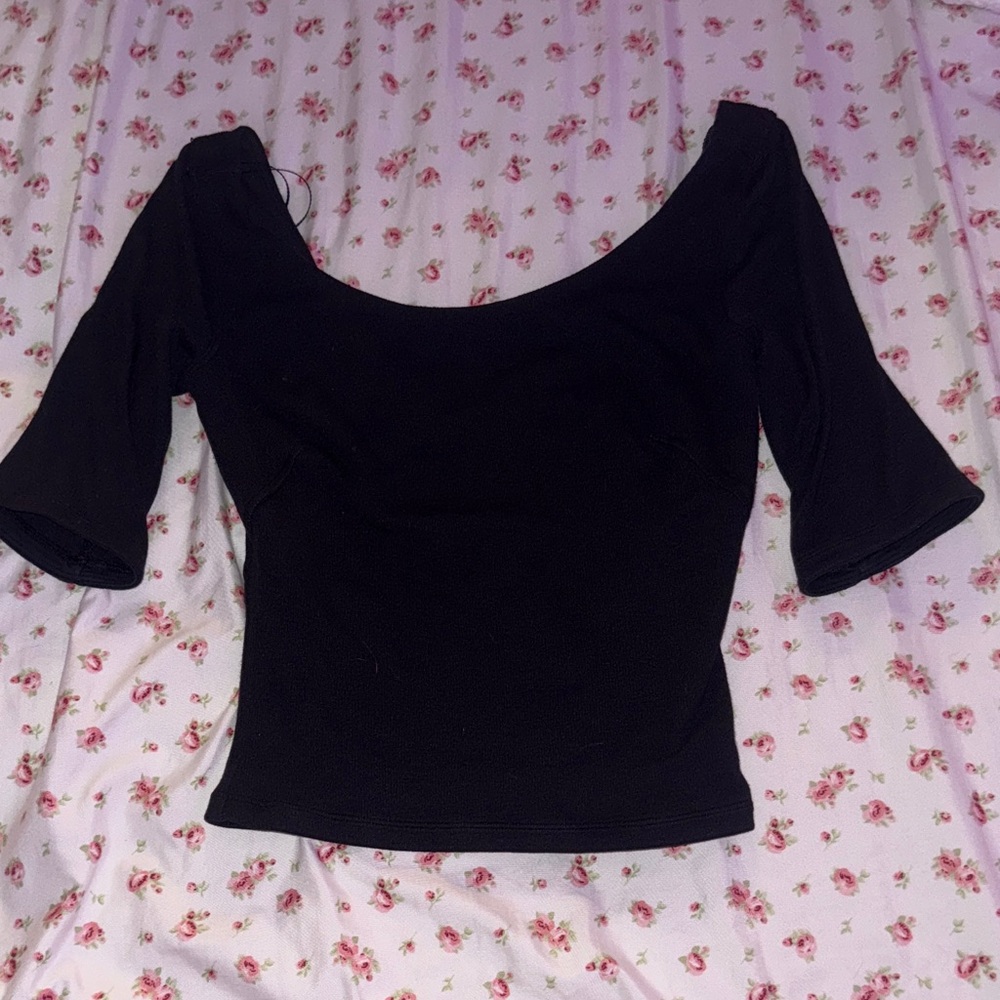 lululemon athletica Black Crop Top